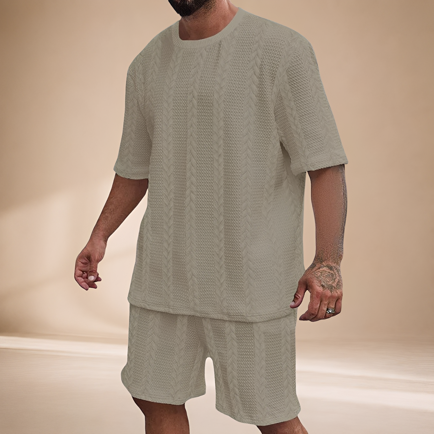 Johnston - Ensemble T-shirt et Shorts Larges