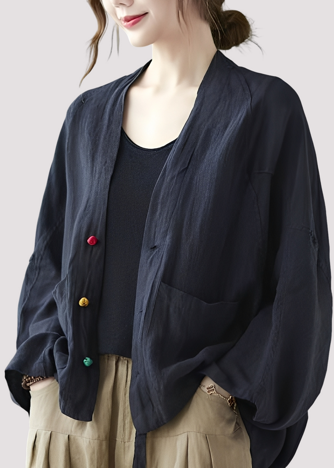 Tilly - Cardigan large et relax avec poches pour femmes
