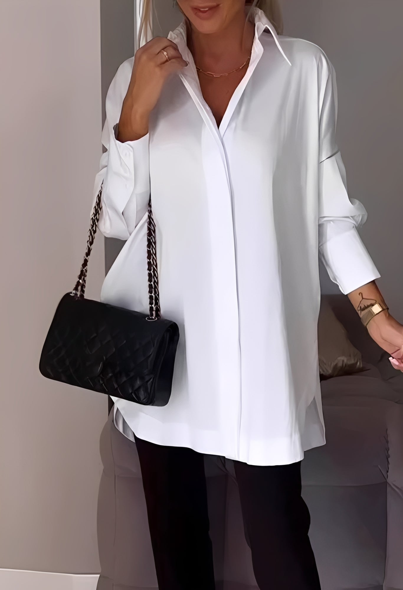 Lauren - Blouse chic à manches longues