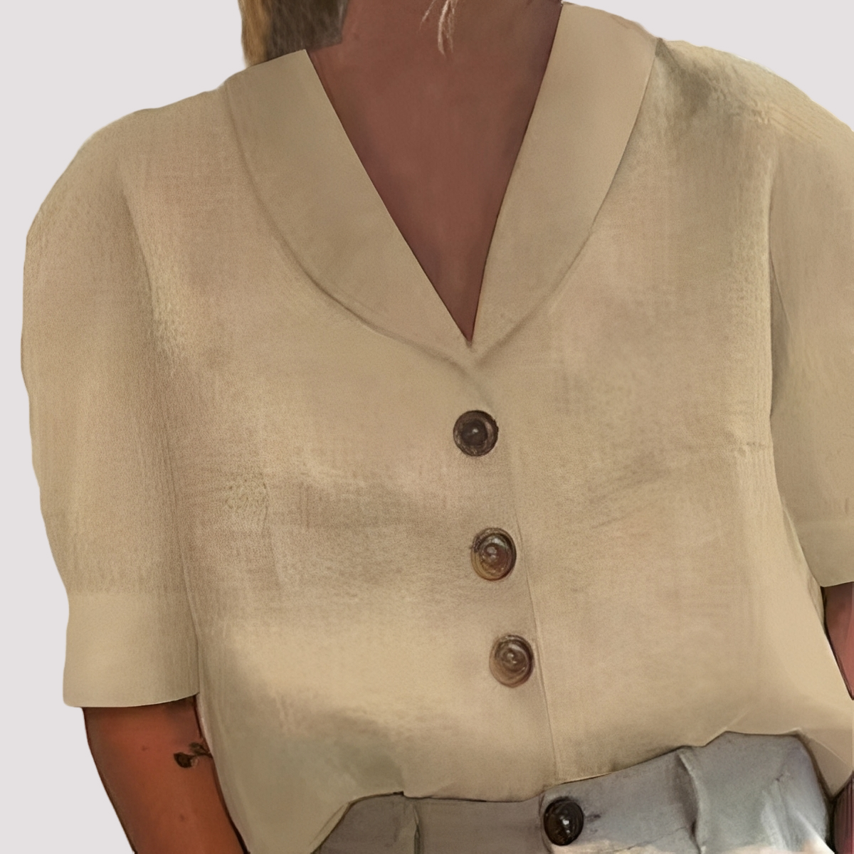 Mariyah - Blouse chic avec col en V