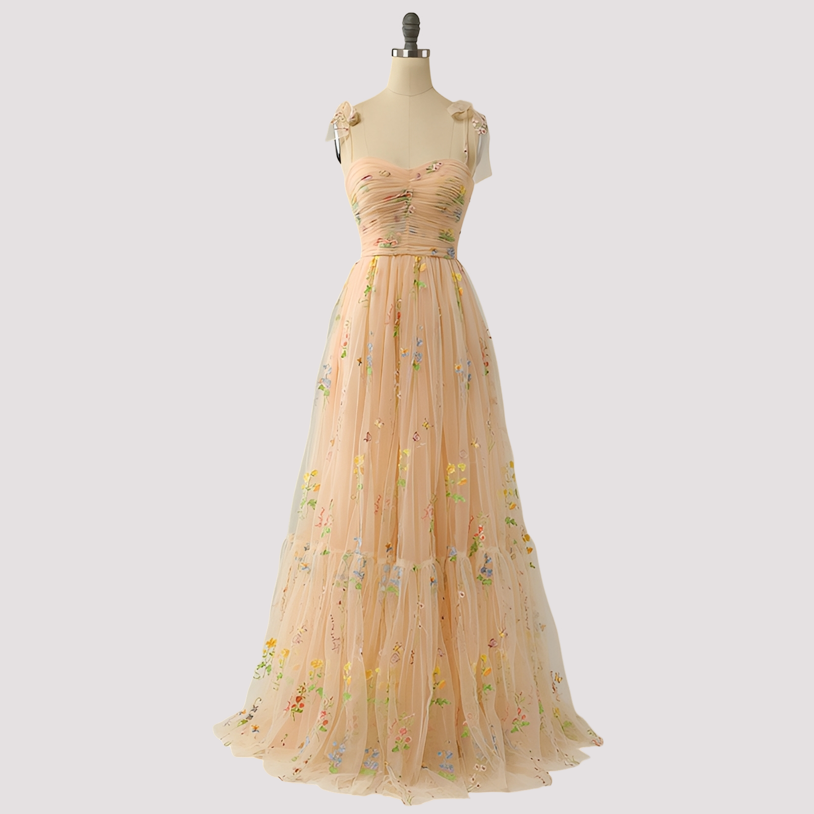 Livia - Robe de bal chic avec broderies florales