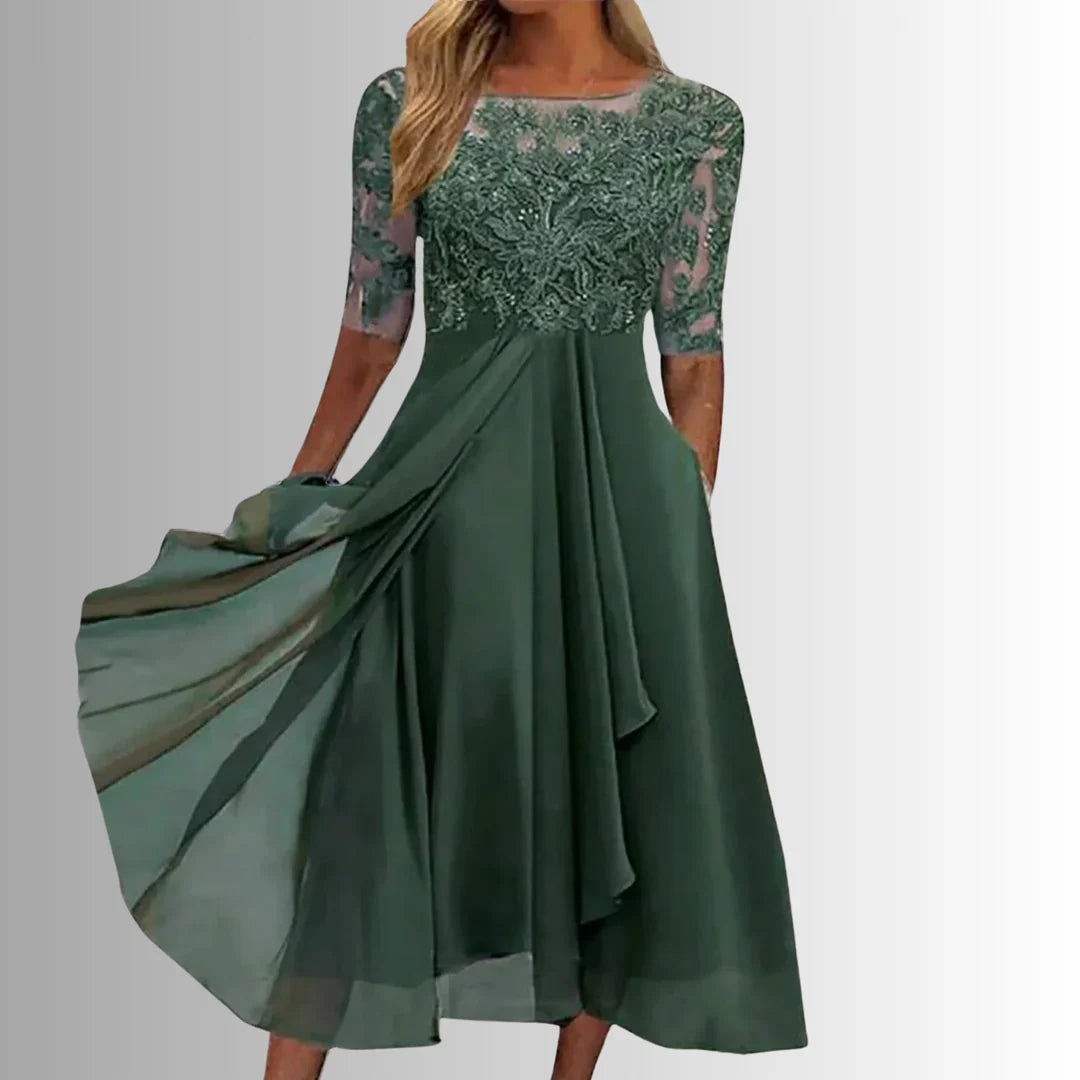 Rhonda- Robe en dentelle élégante pour femmes