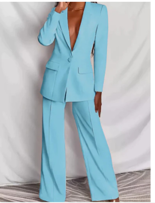 Marva – Ensemble Blazer et Pantalon Femme Élégant