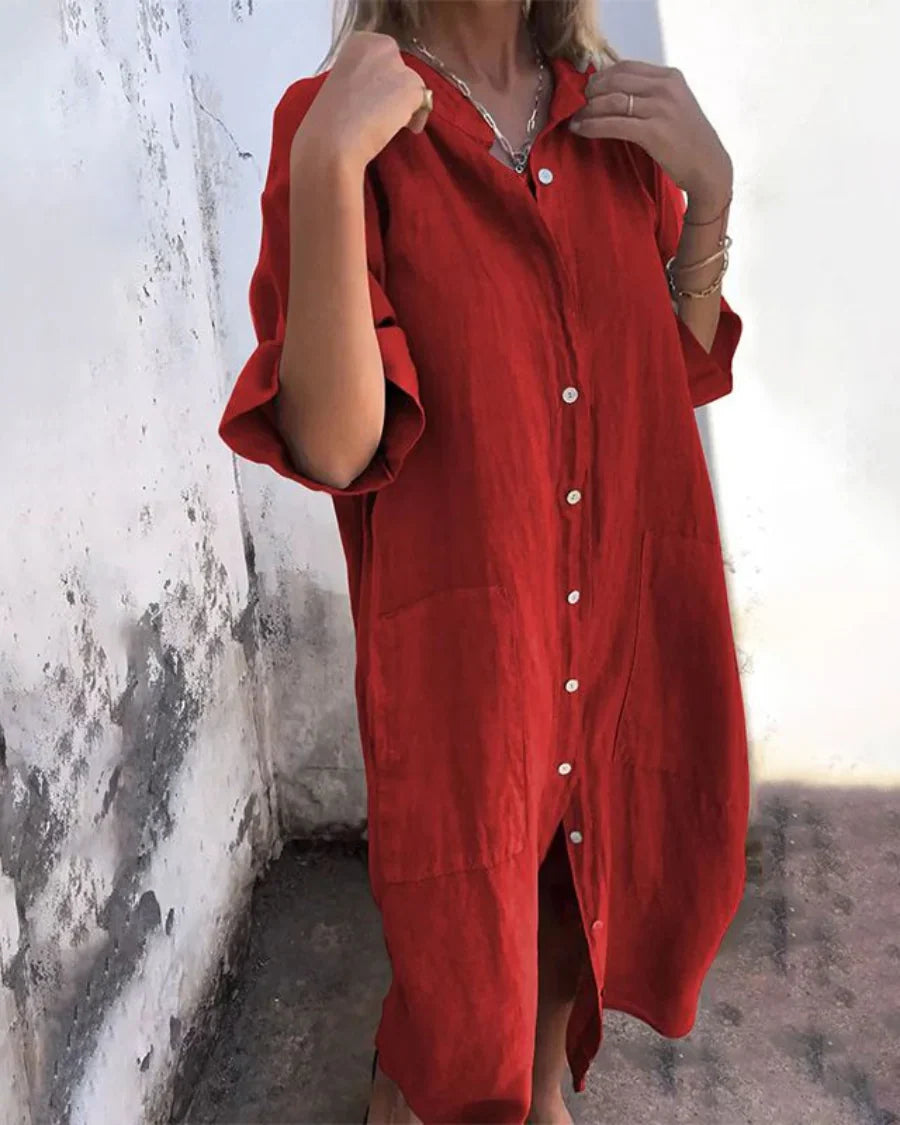 Valerie – Robe chemise décontractée pour femmes