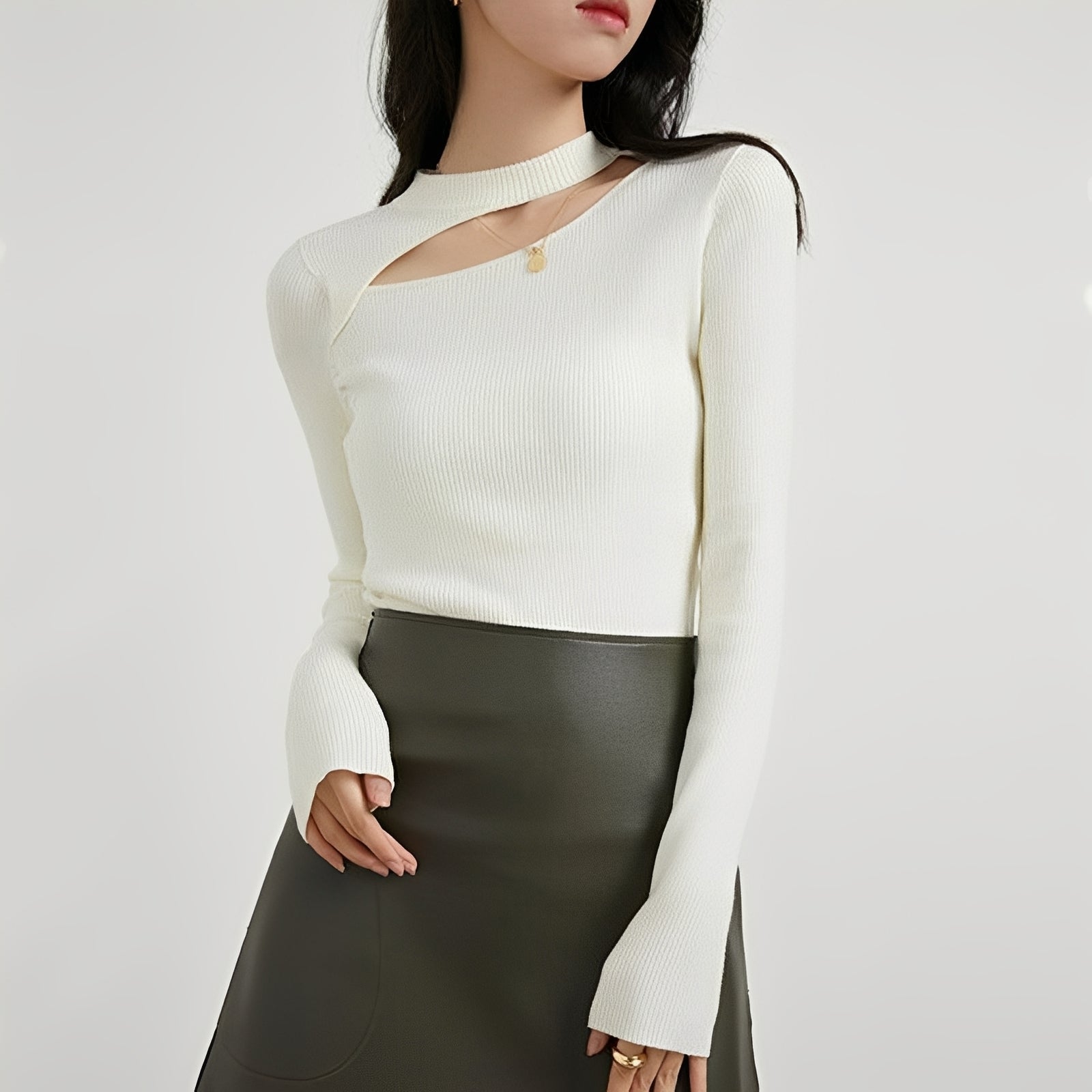 Kiarra - Haut asymétrique chic