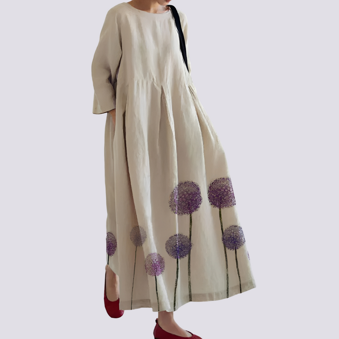 Veronica - Robe quotidienne avec poches pour femmes