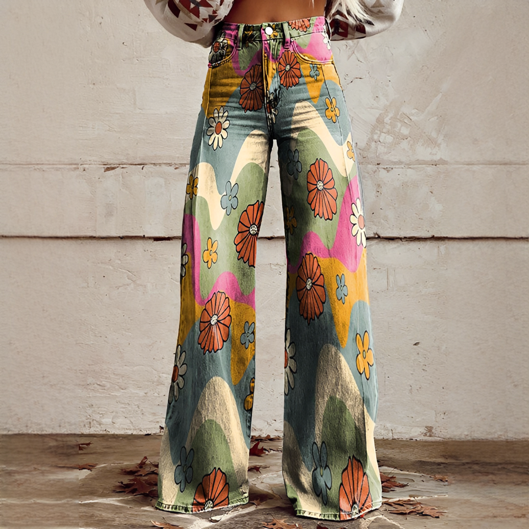 Shannon - Pantalon à Jambe Large Épuré