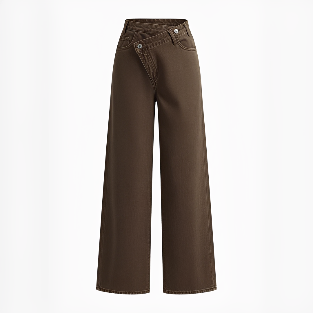 Jolina - Pantalon à taille asymétrique