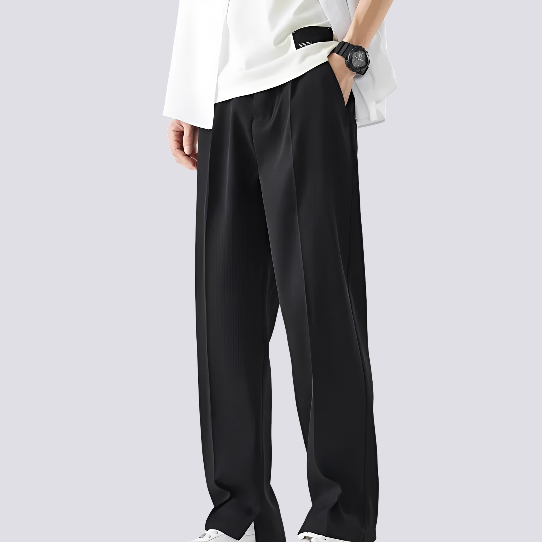 Carlo - Pantalon Large Droit