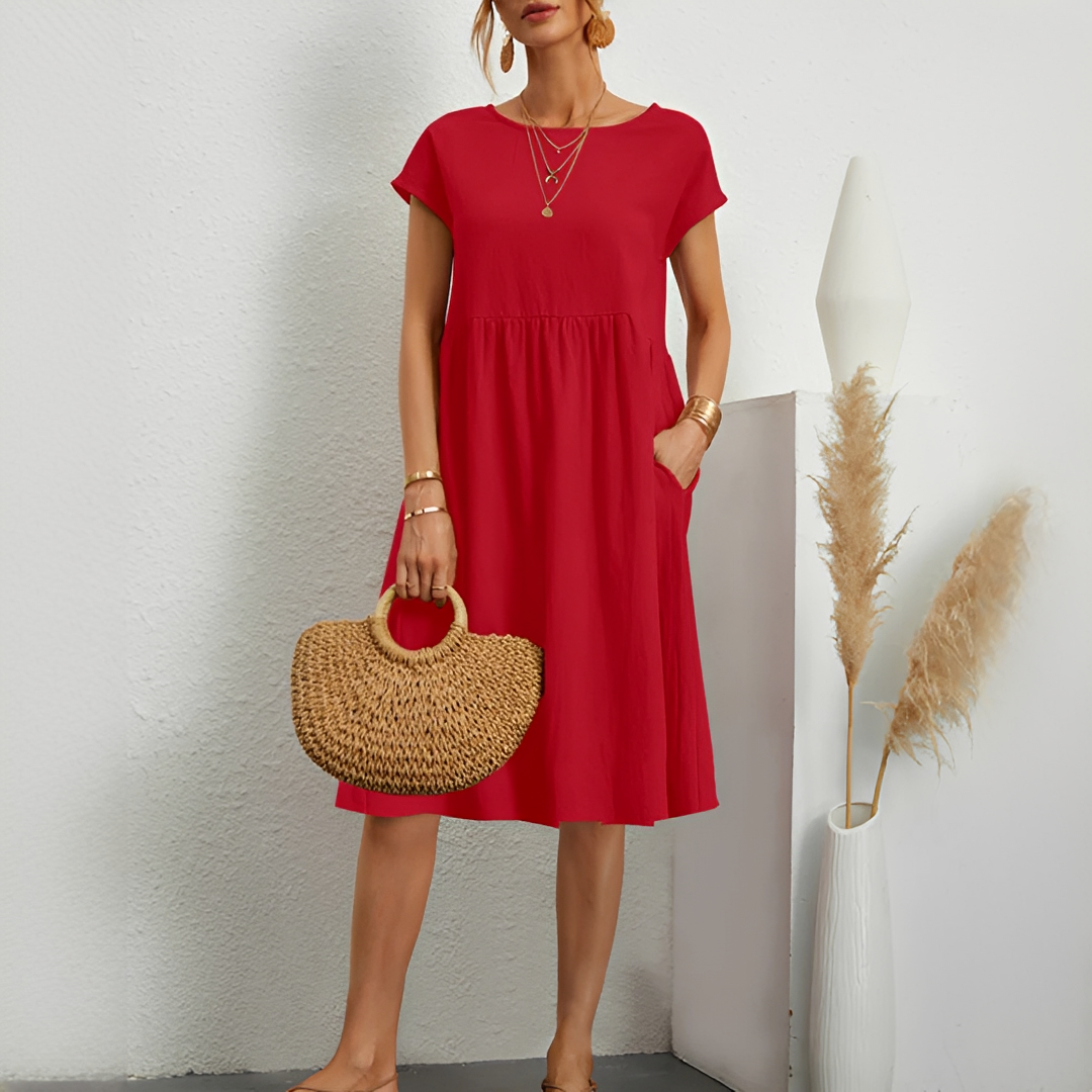 Evalyn - Robe midi raffinée