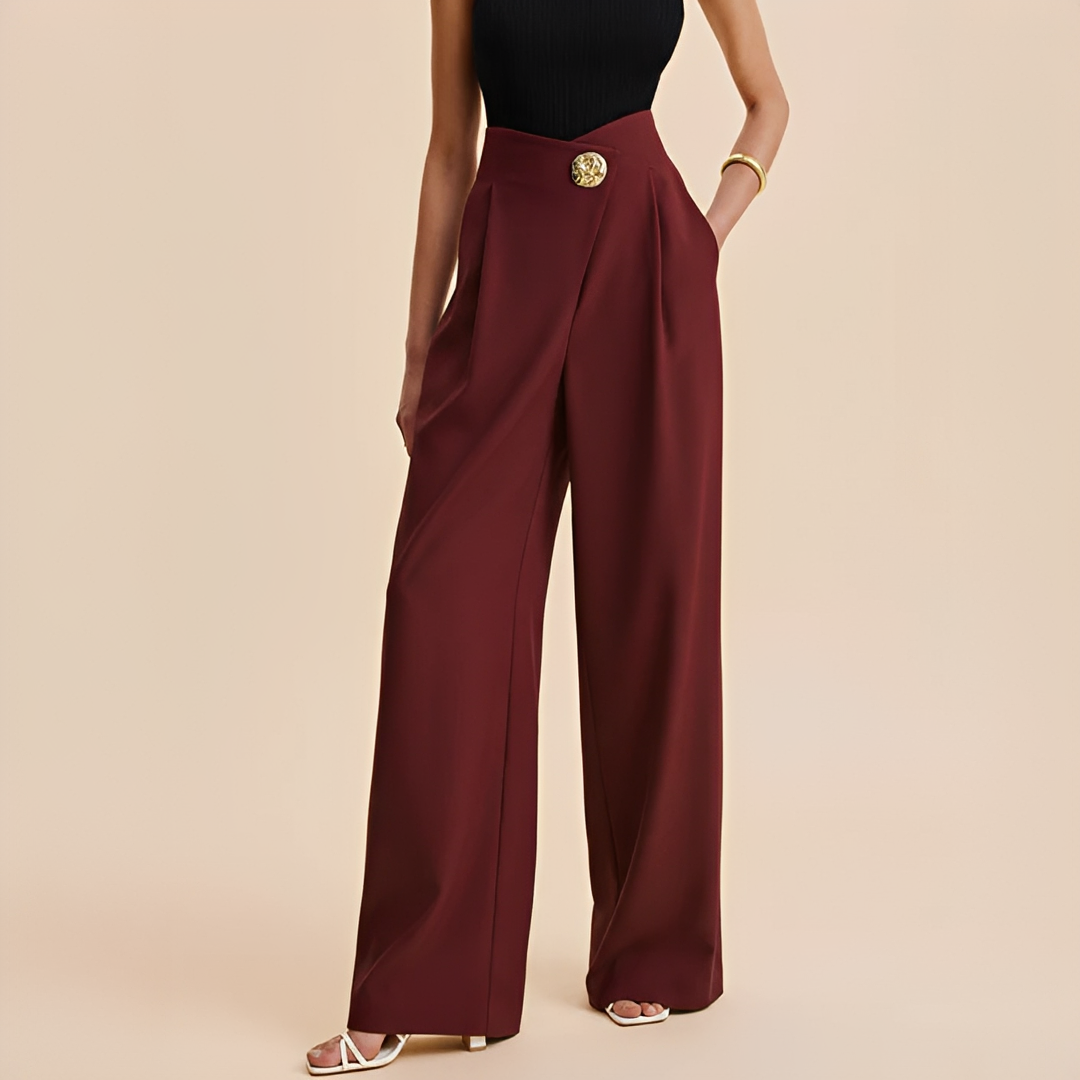 Joyce - Pantalon ample taille haute