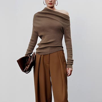 Larissa - Top Long à Coupe Asymétrique