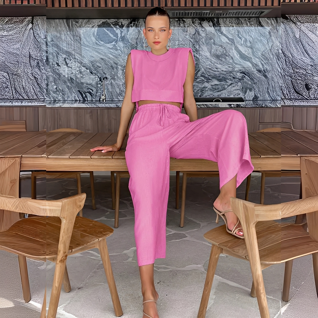 Meavel - Ensemble à la mode avec pantalon large et haut