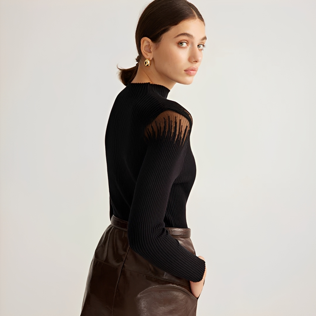 Tania - Blouse Élégante à Manches Longues