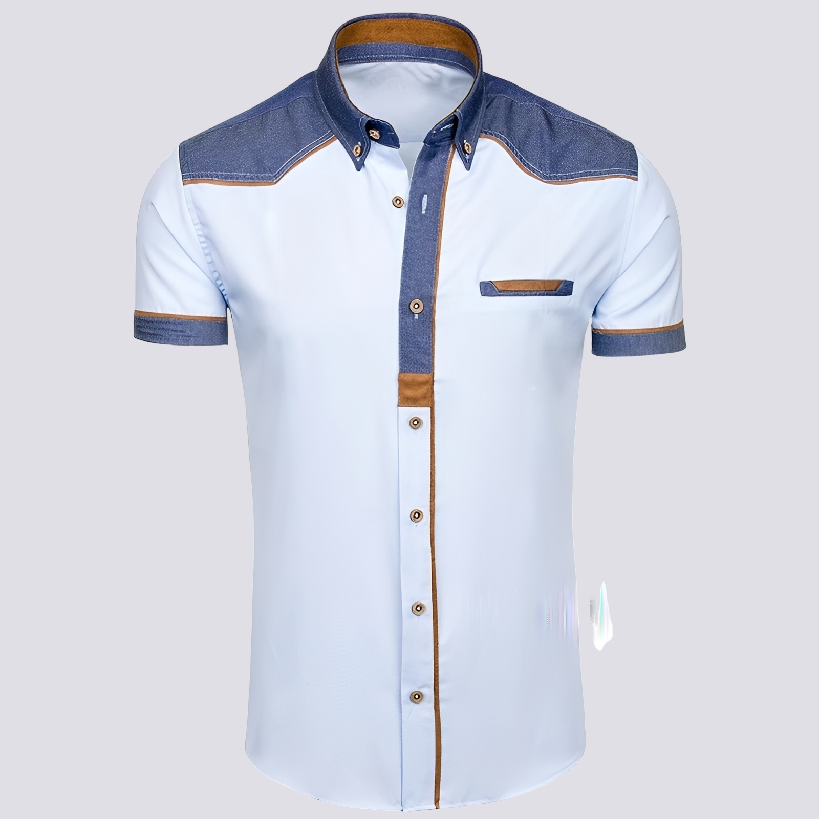 Frank - Polo chic en denim pour femmes