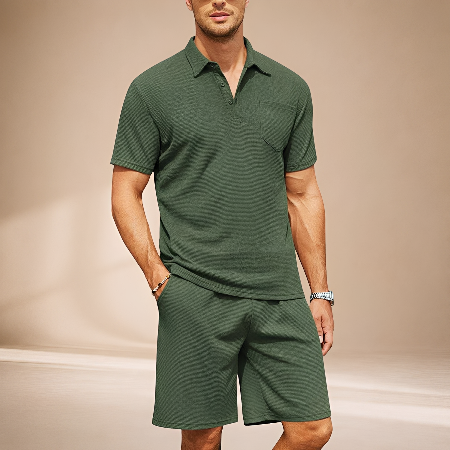 Barry - Ensemble Polo Texturé Cintré