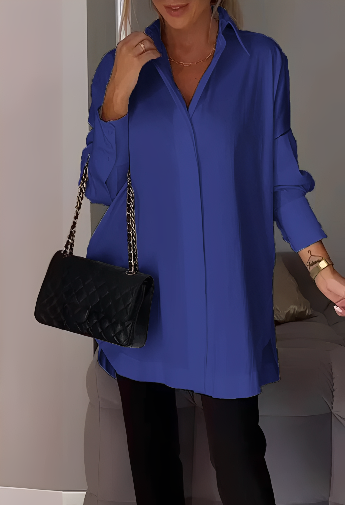 Lauren - Blouse chic à manches longues