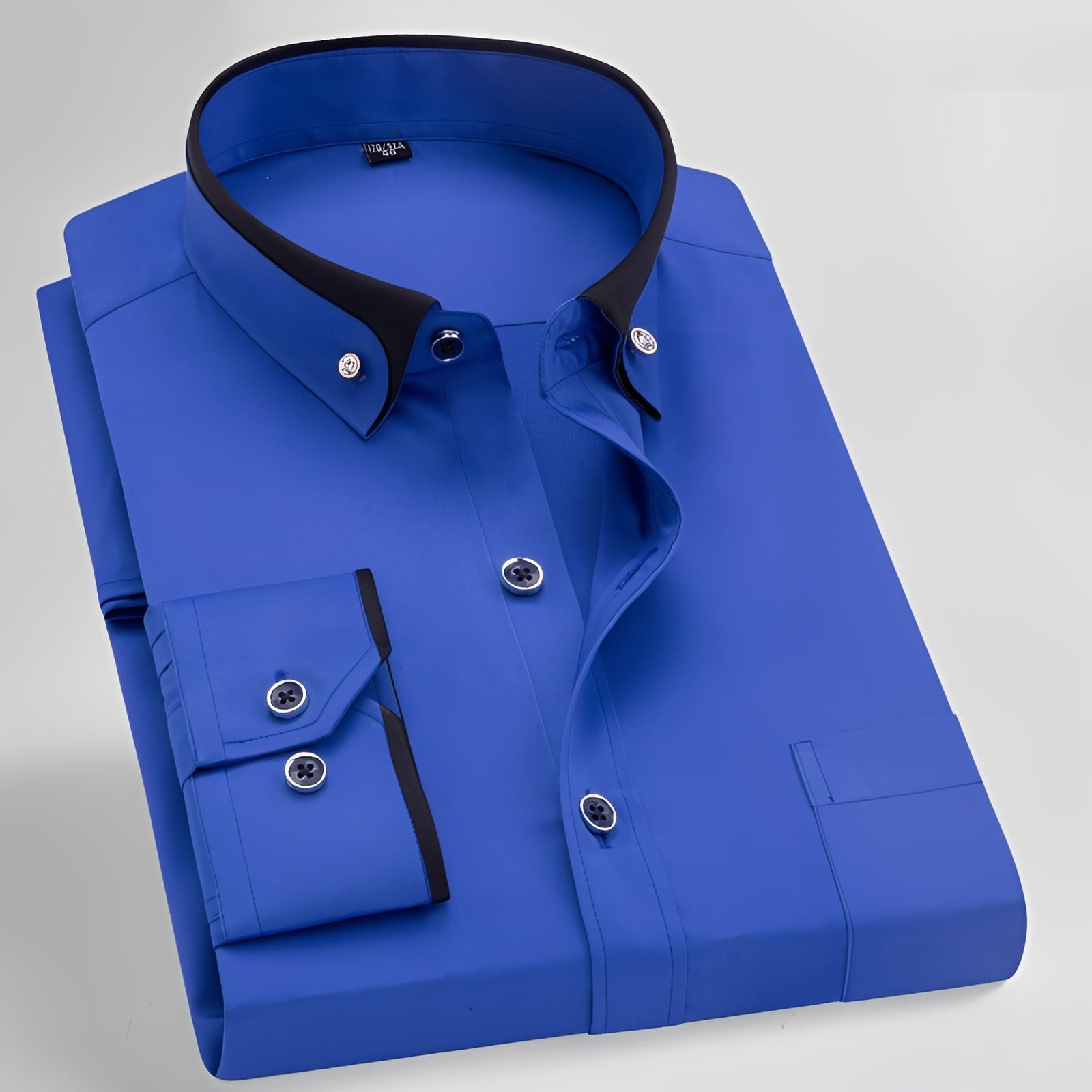 Glindel - Chemise classique pour homme à manches longues