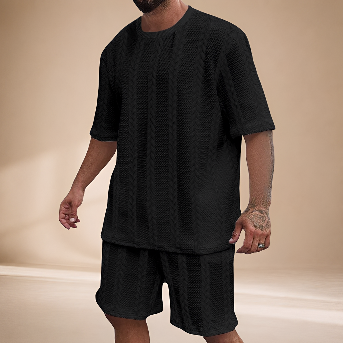 Johnston - Ensemble T-shirt et Shorts Larges