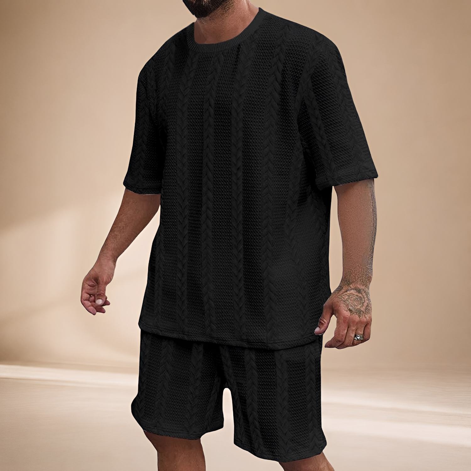 Johnston - Ensemble T-shirt et Shorts Larges