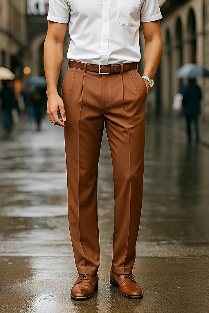 Brandon - Pantalons Droits Élégants