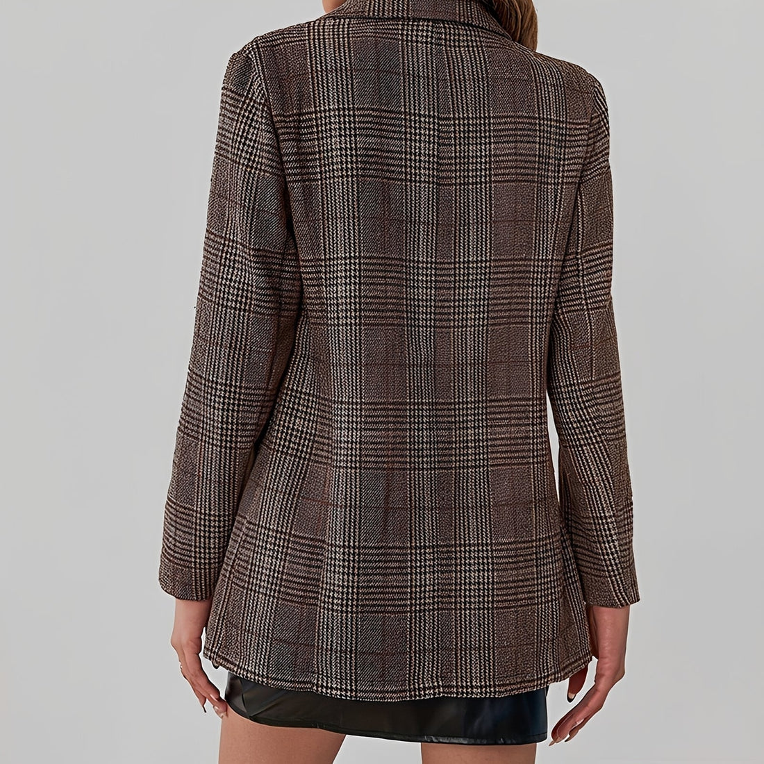 Eshal - Veste à Carreaux Élégante