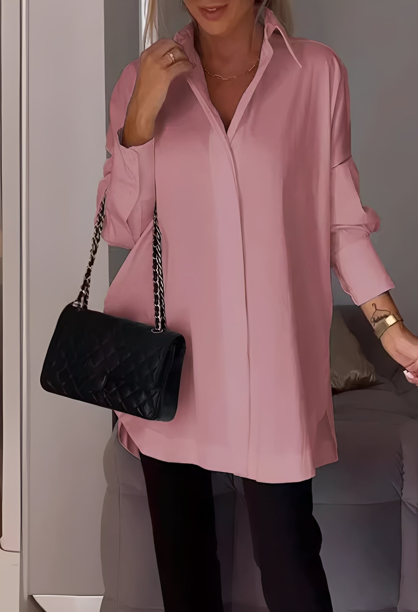 Lauren - Blouse chic à manches longues