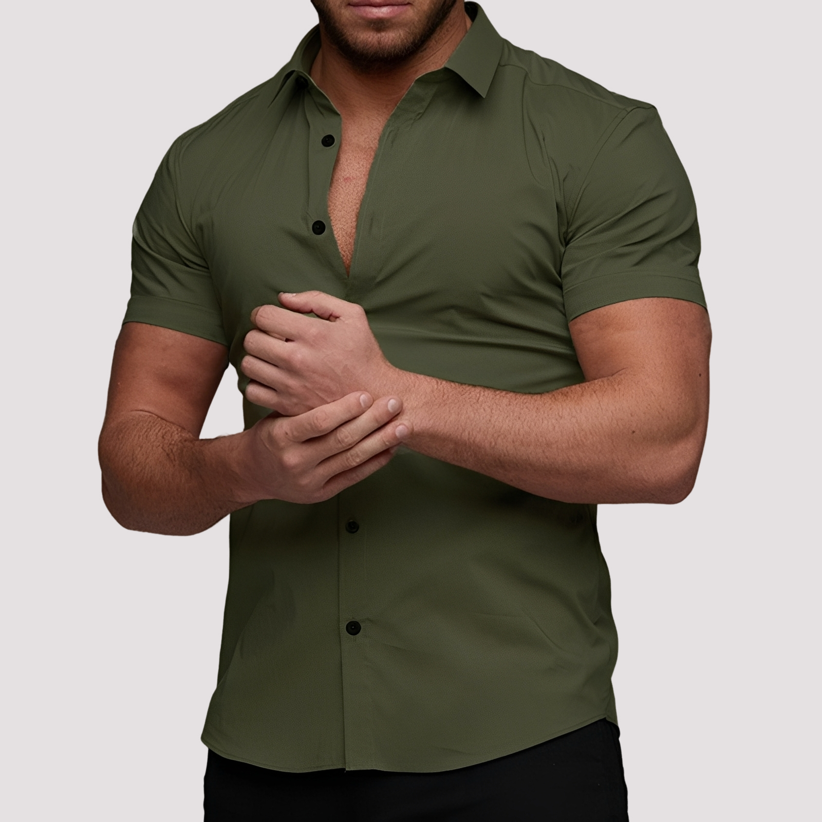 Oscar - Chemise slim fit manches courtes pour homme