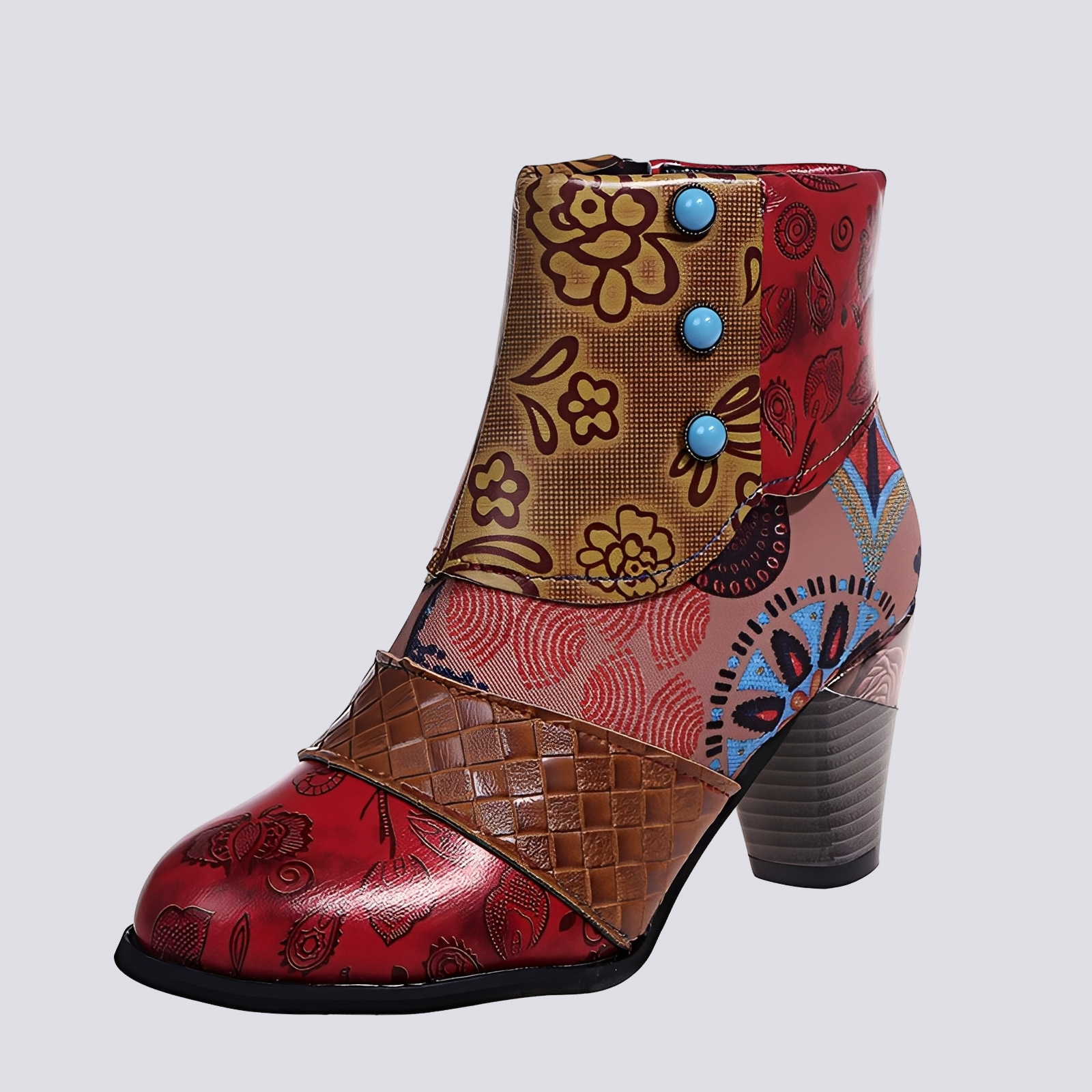 Emma - Bottes bohèmes multicolores
