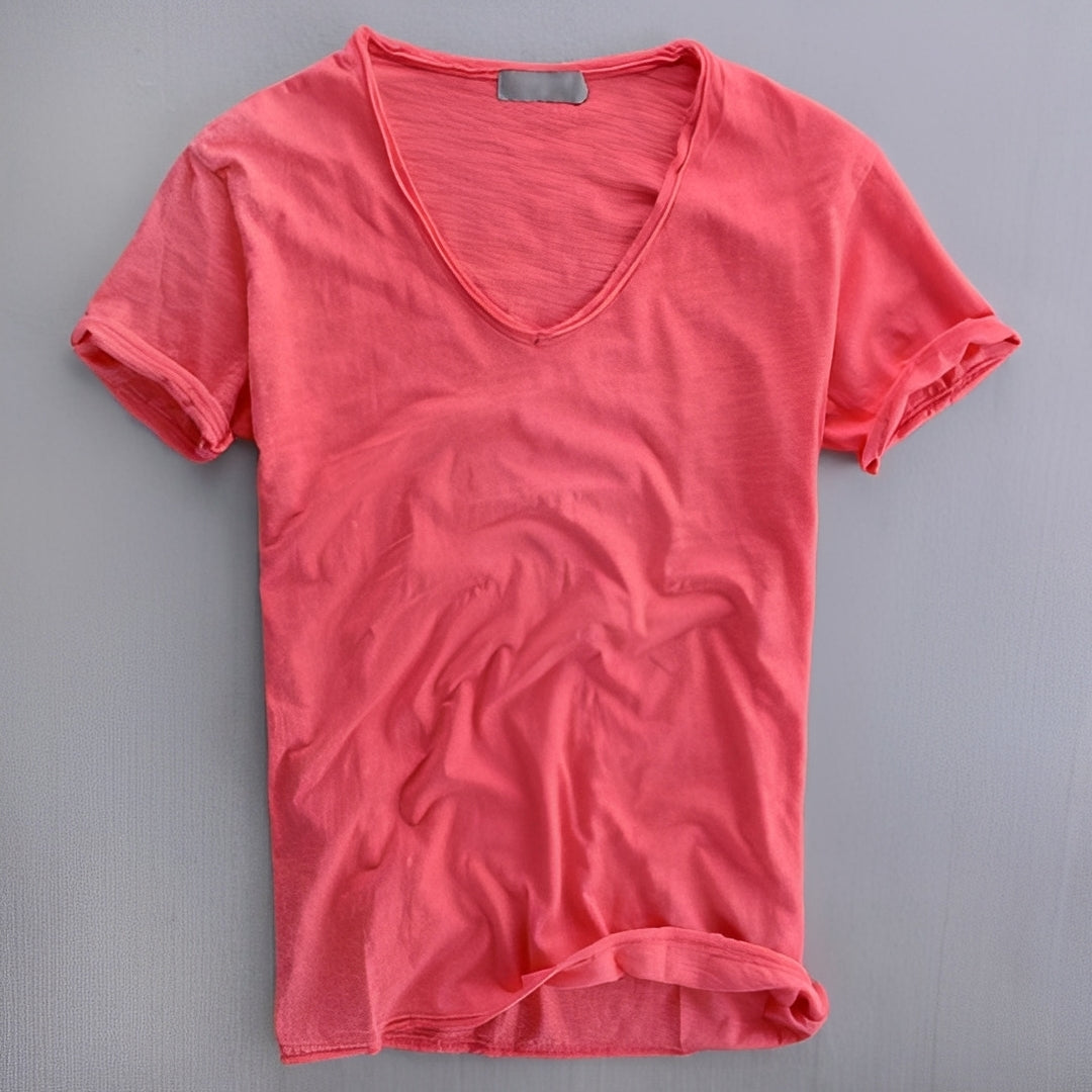Lemuel - T-shirt décontracté d'été pour homme