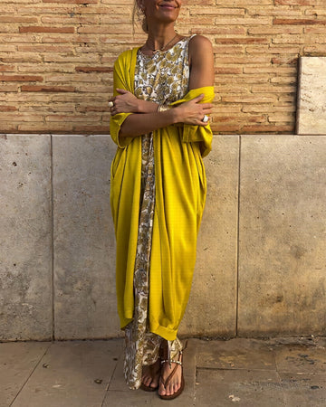 Sophia - Robe maxi pour femme avec un motif imprimé