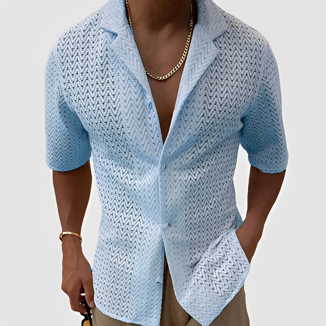 Bernie - Chemise d'été légère et aérée pour homme