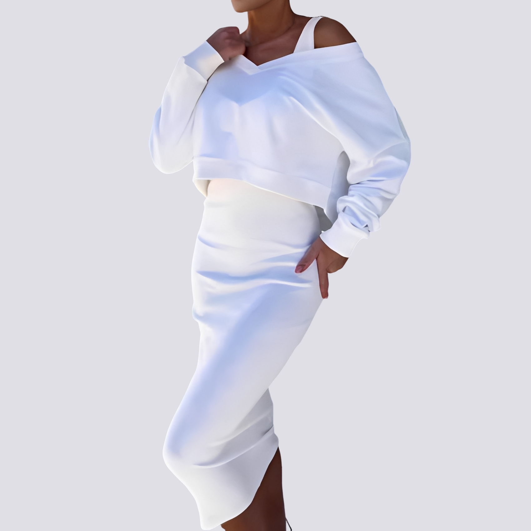 Elsie - Tenue chic en robe deux pièces