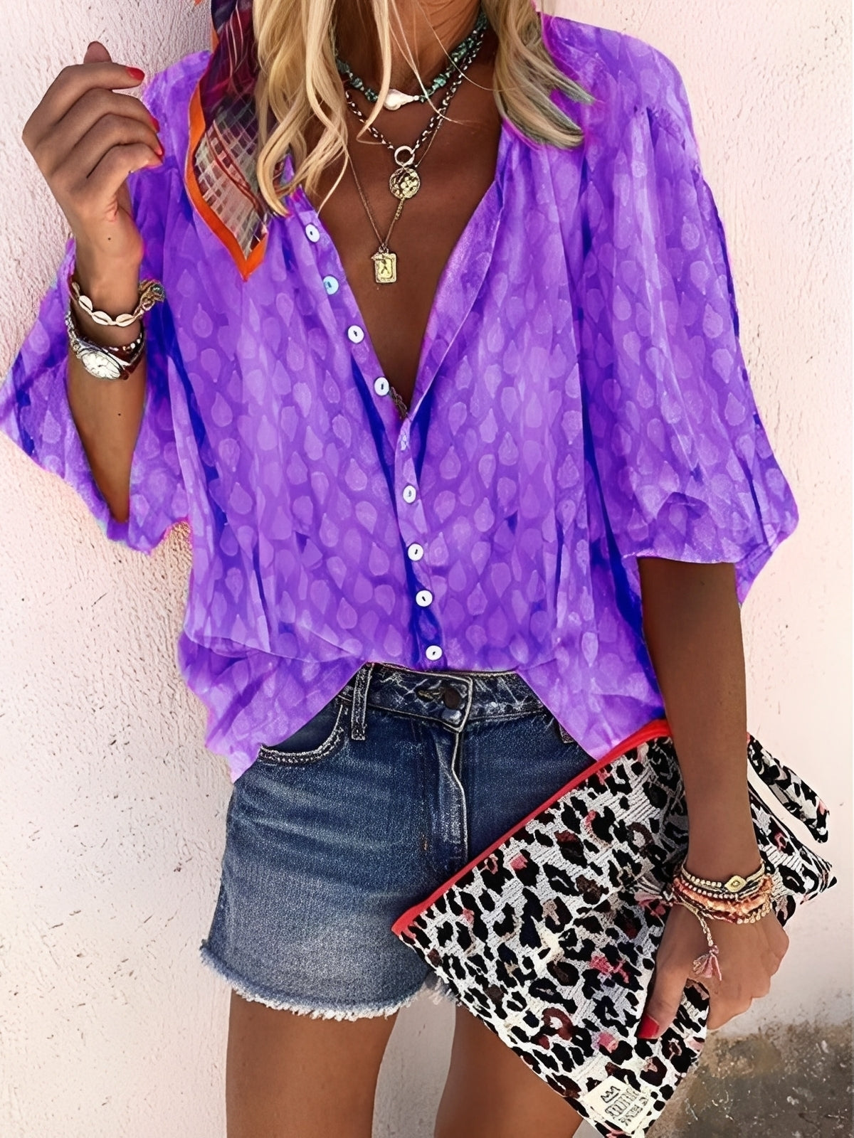 Jesse – Blouse femme – coupe ample et décontractée