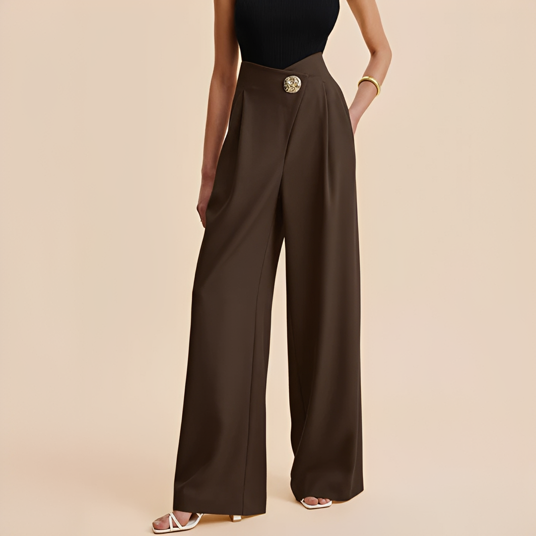 Joyce - Pantalon ample taille haute
