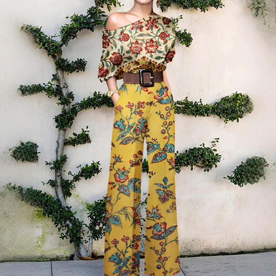 Chandrine - Combinaison ample à coupe asymétrique pour femme