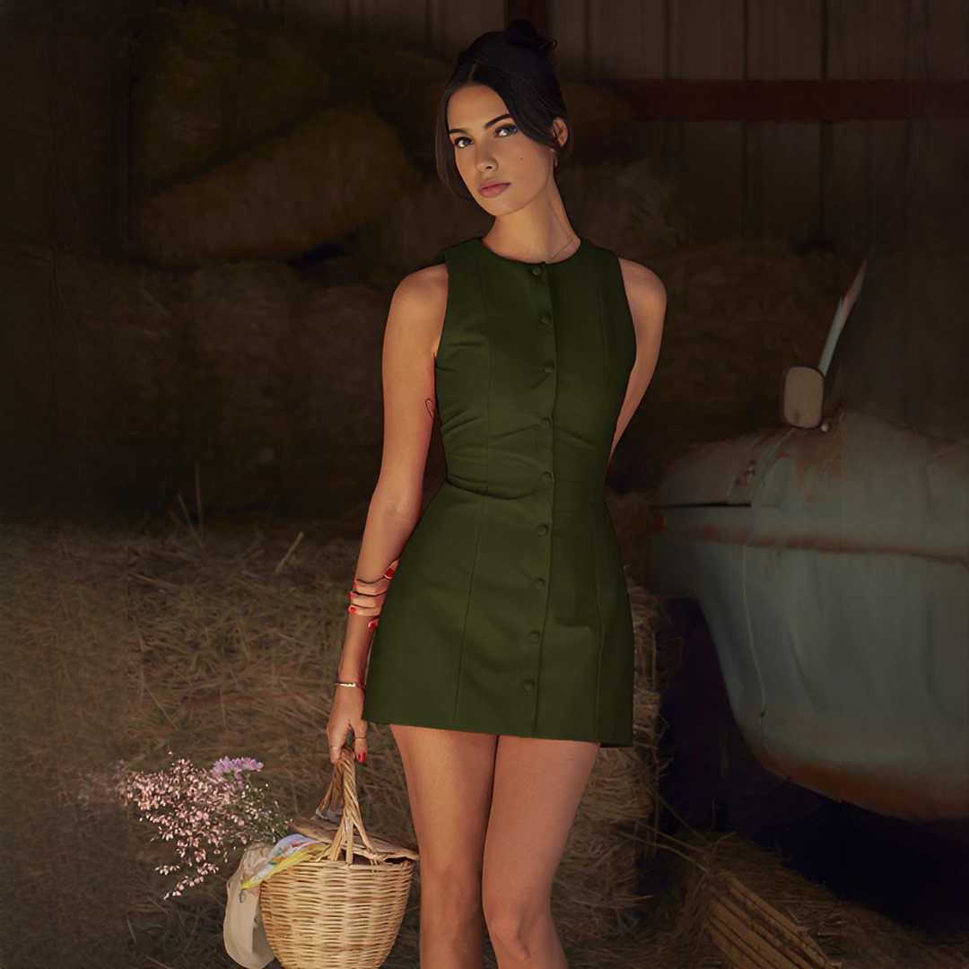 Ellisia - Robe courte chic sans manches