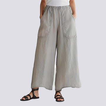 Angela - Pantalon femme à jambes larges et style décontracté