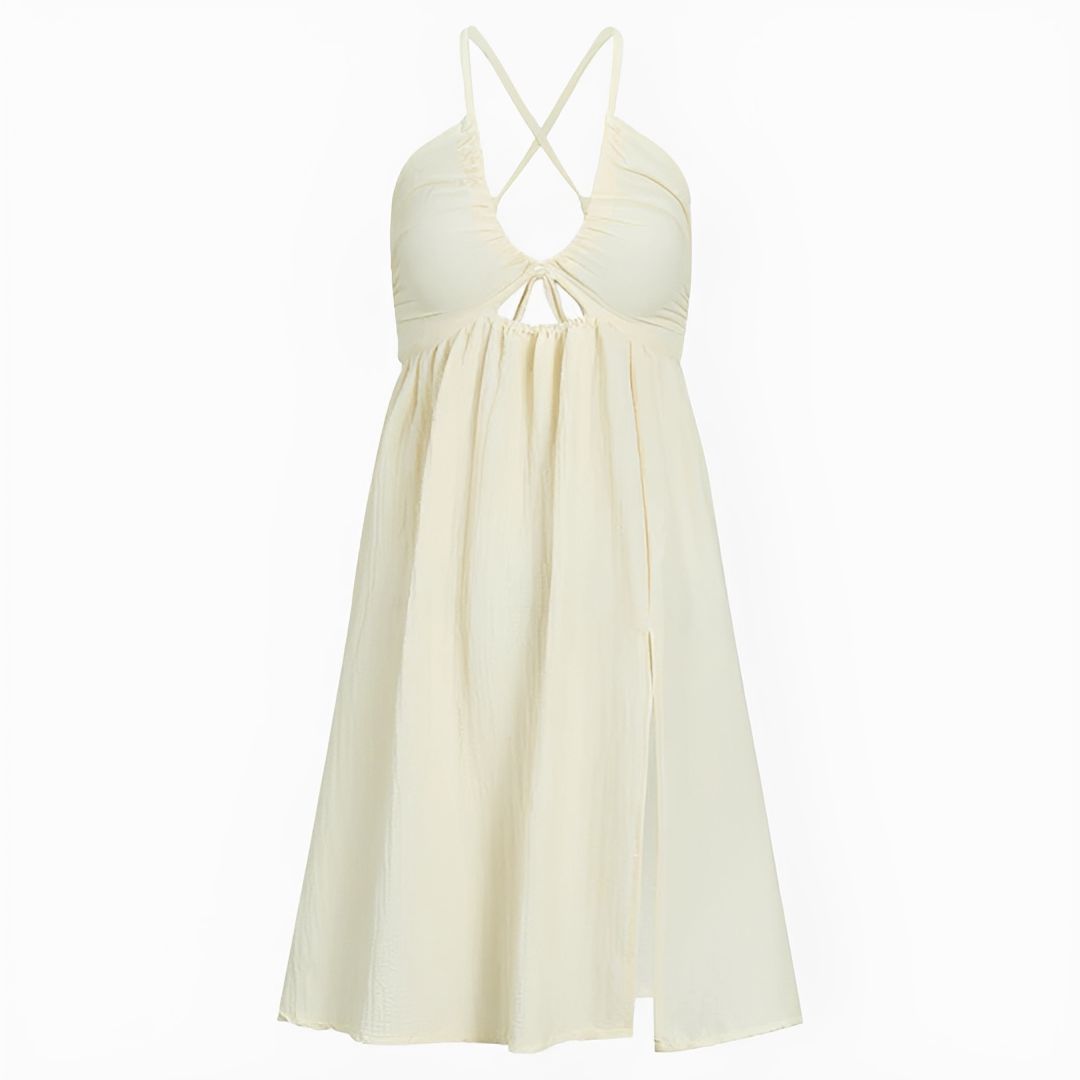 Edna - Robe mi-longue dos nu chic