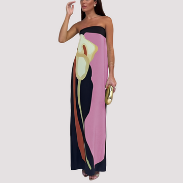 Samara - Robe longue chic sans bretelles