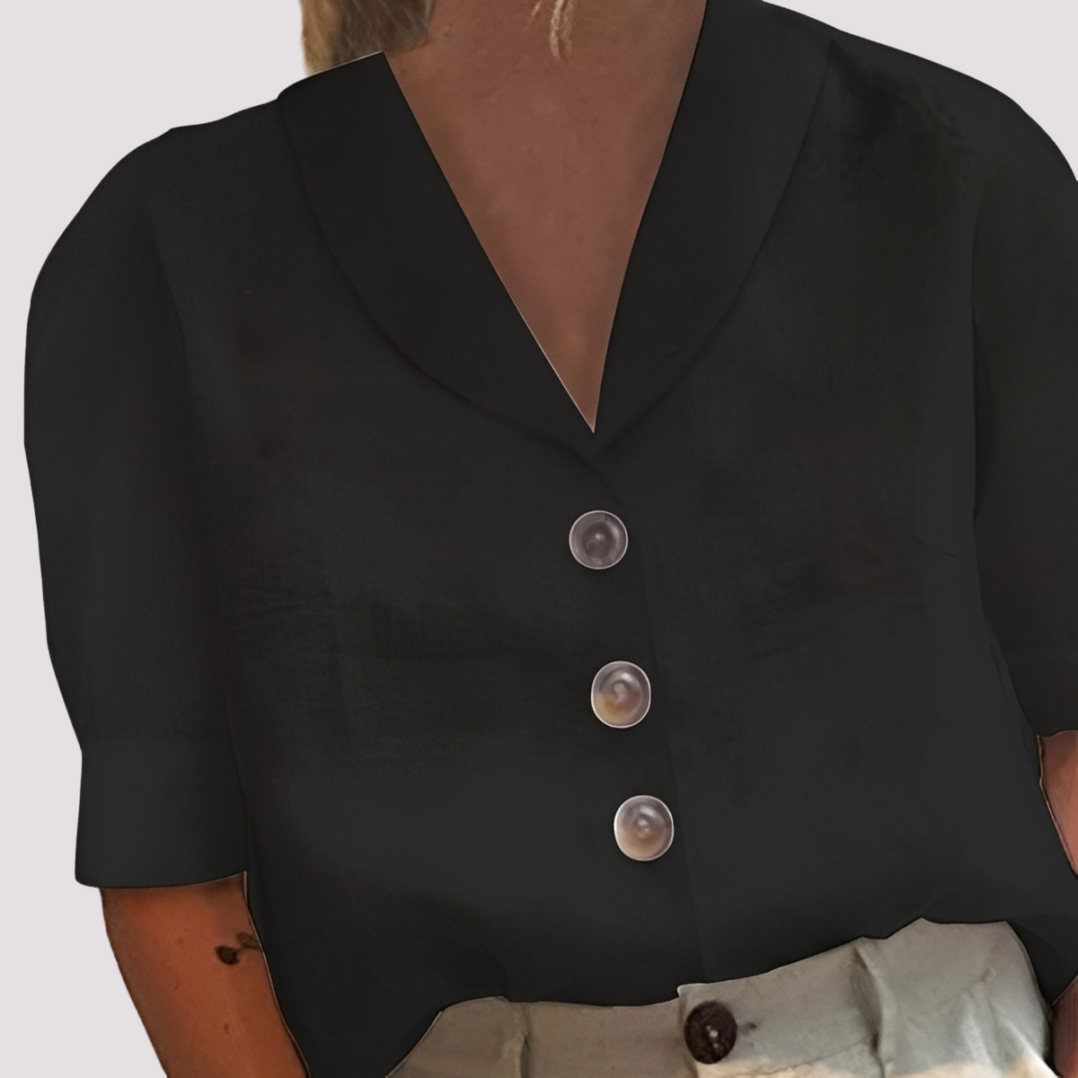 Mariyah - Blouse chic avec col en V