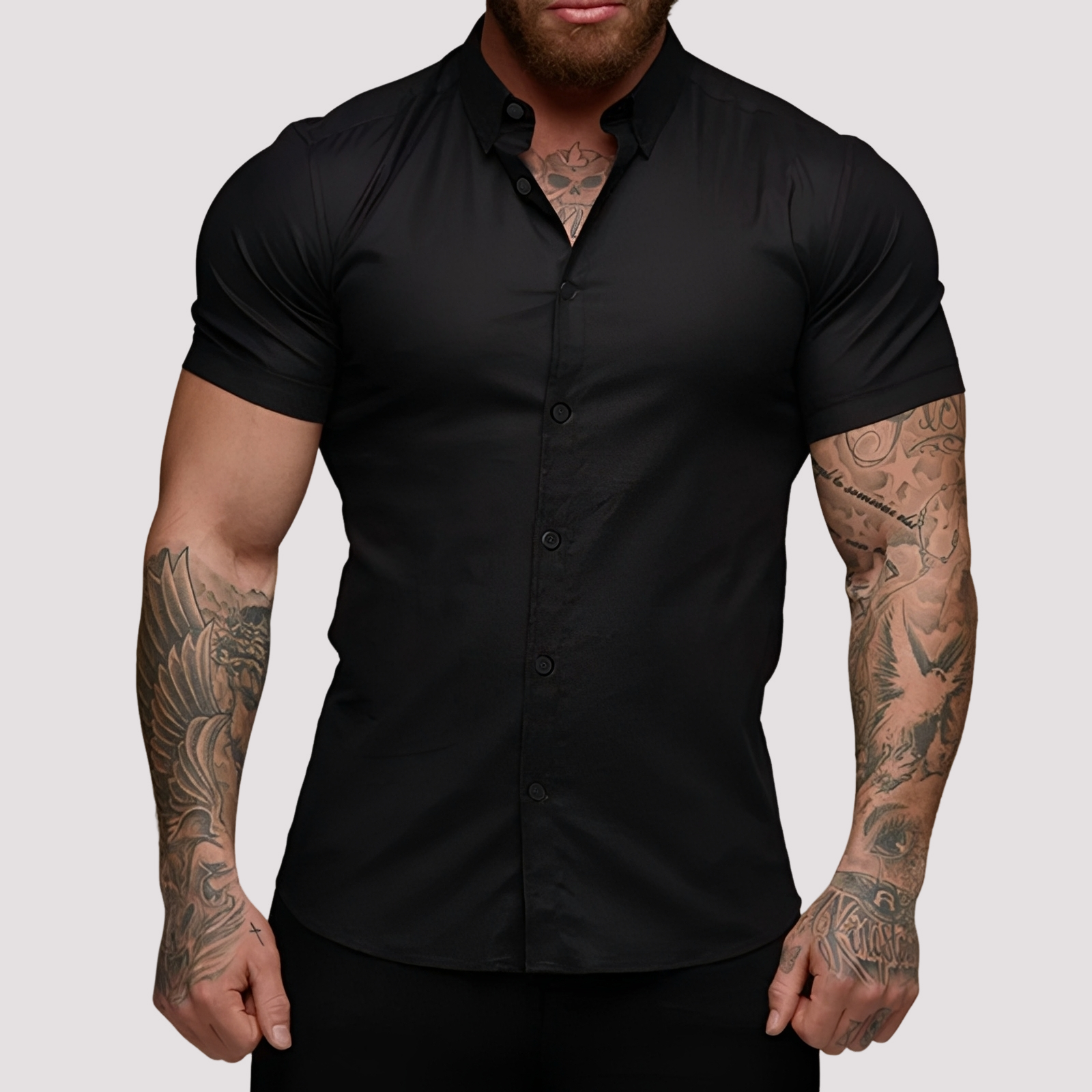 Oscar - Chemise slim fit manches courtes pour homme
