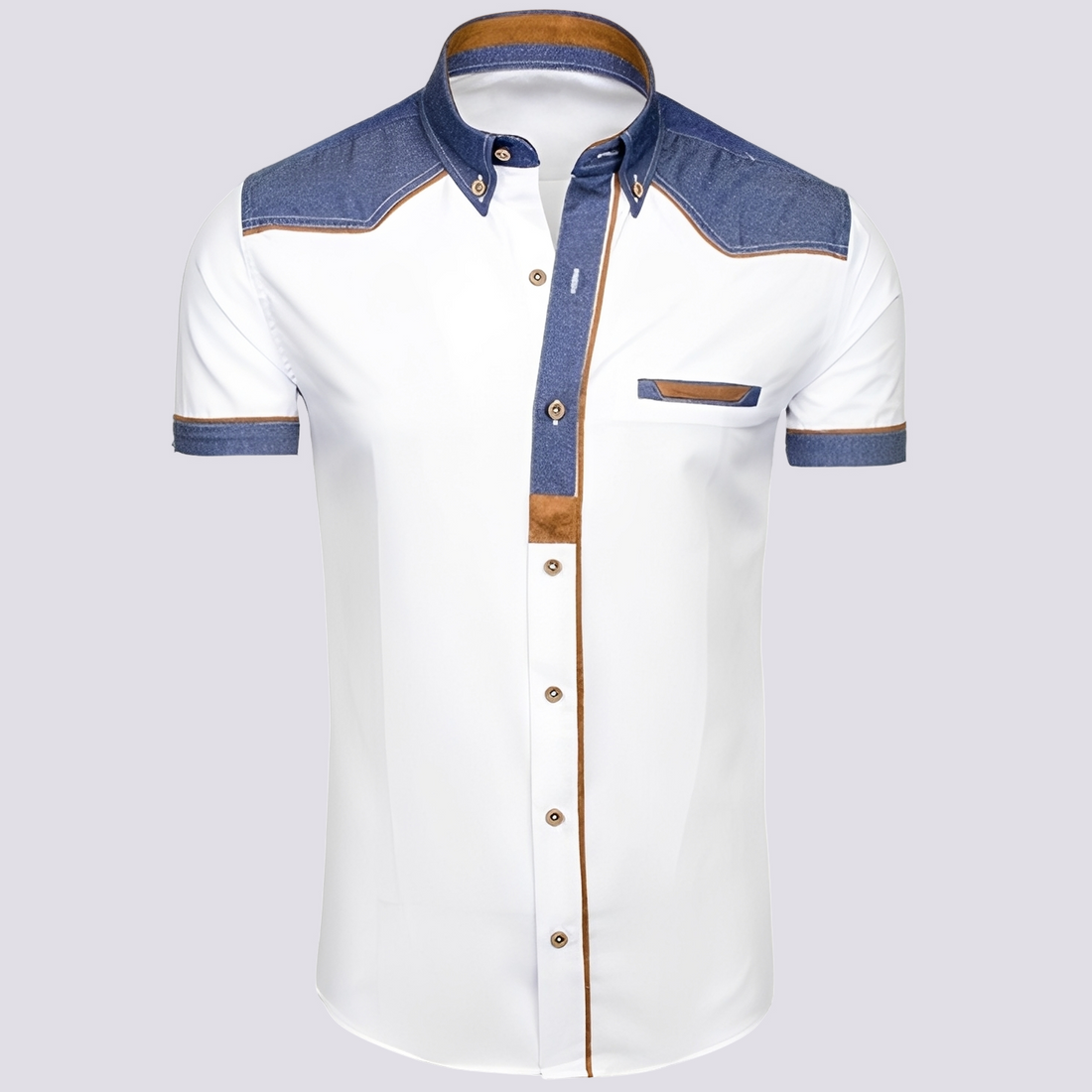Frank - Polo chic en denim pour femmes