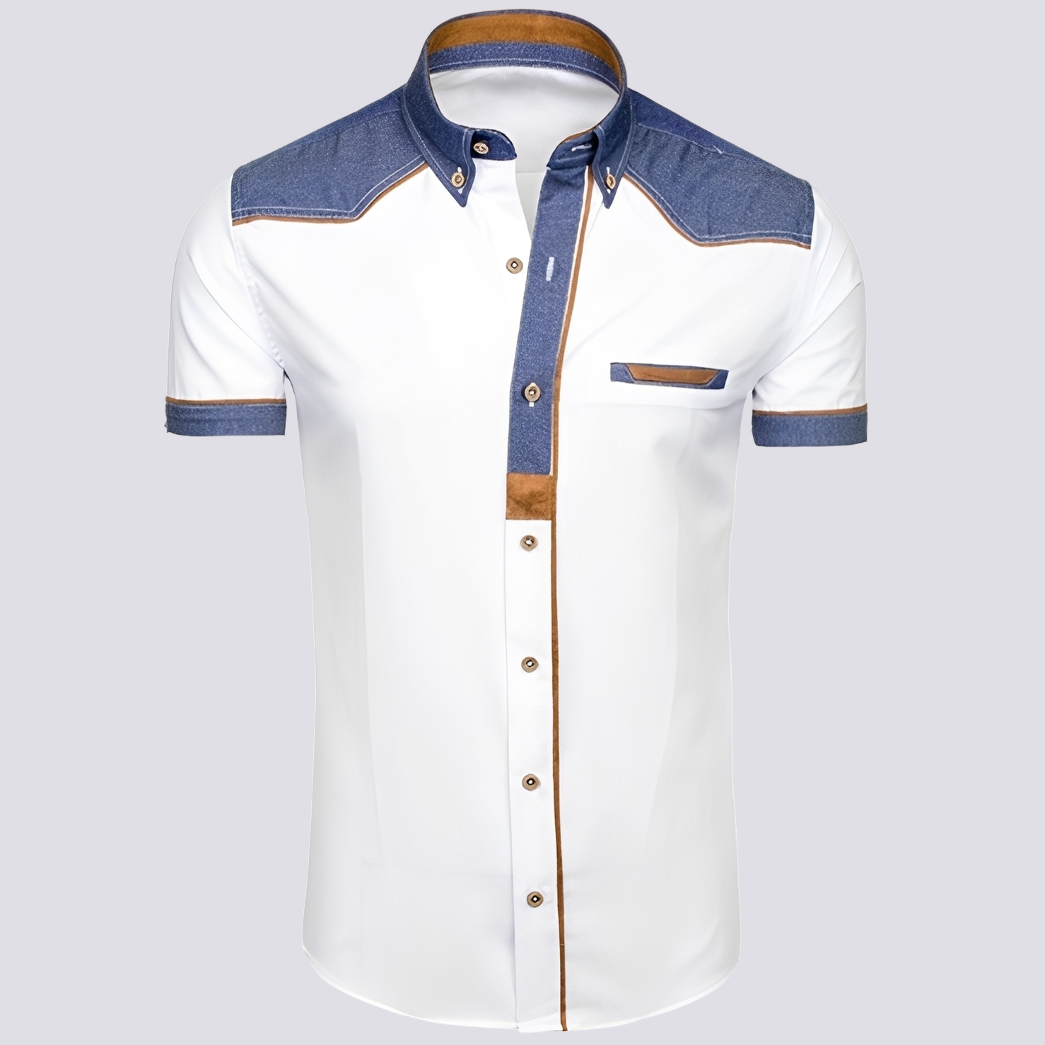 Frank - Polo chic en denim pour femmes