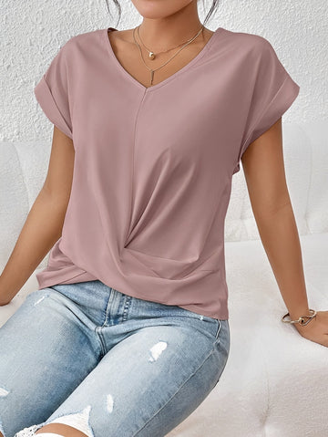 Lucie – T-shirt à col V pour femmes – usage quotidien