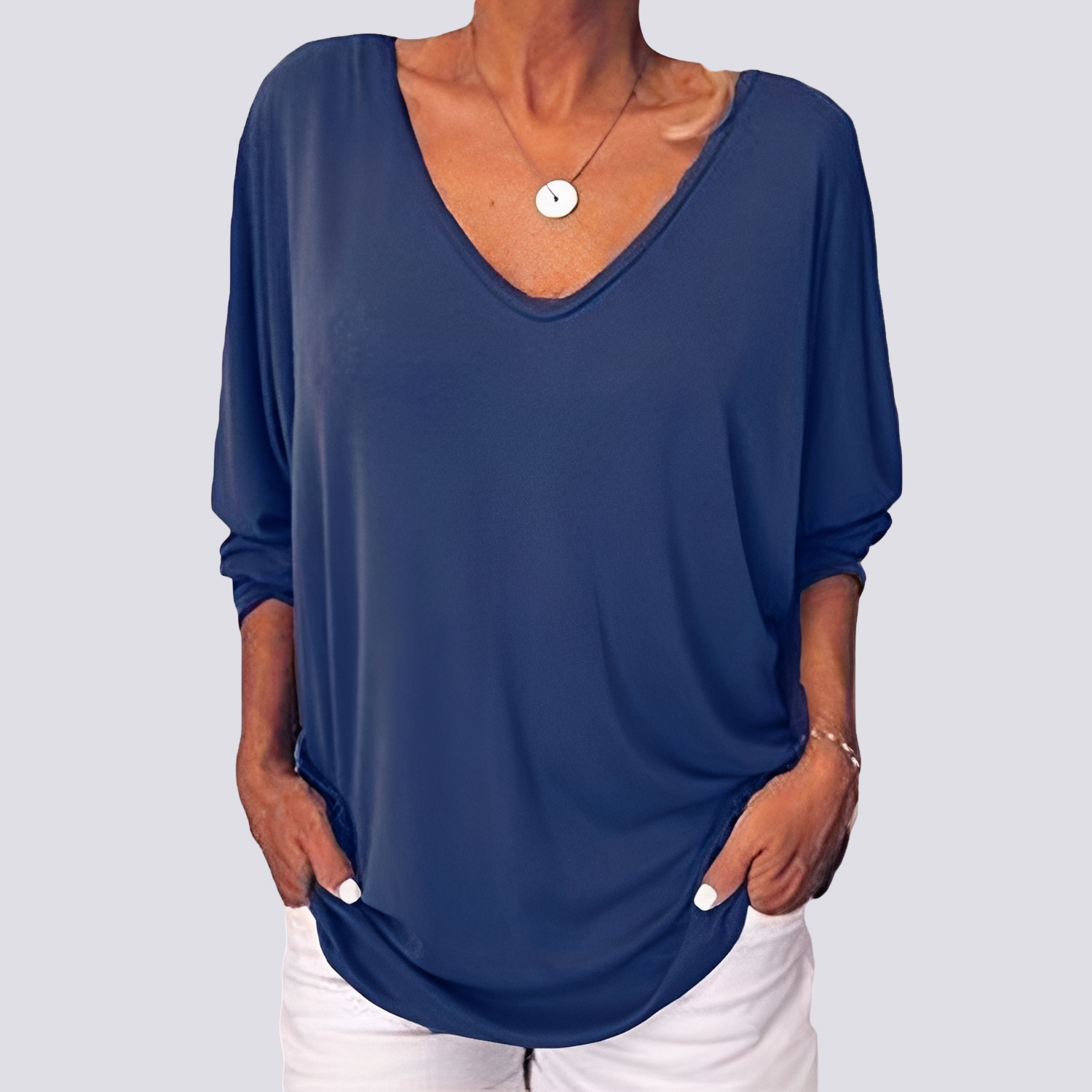 Bernice - Haut Chic avec Boutons au Dos