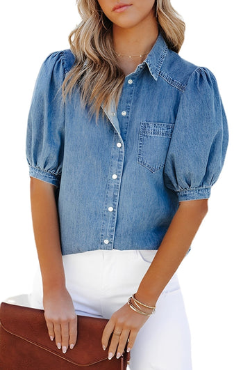 Mila - Chemise Jean Élégante