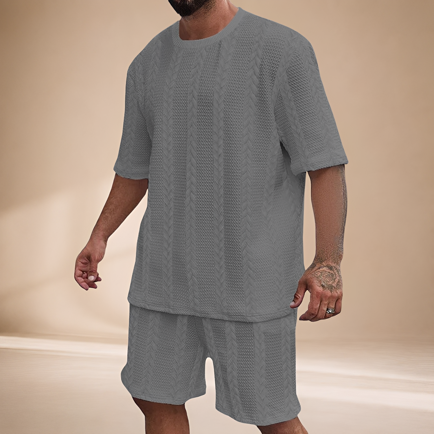 Johnston - Ensemble T-shirt et Shorts Larges