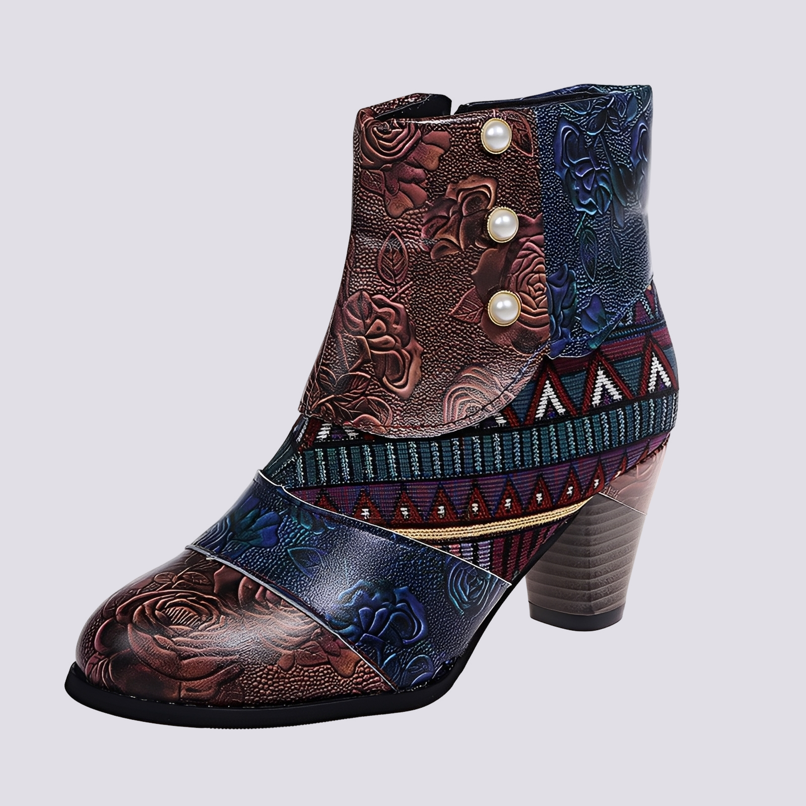 Emma - Bottes bohèmes multicolores