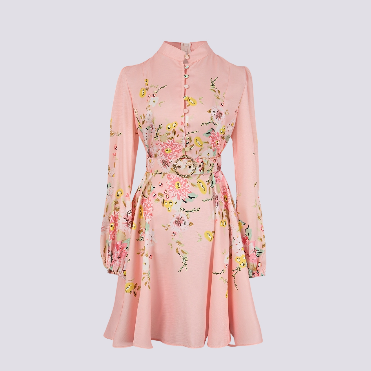 Saskia - Belle robe courte avec boutons pour femmes